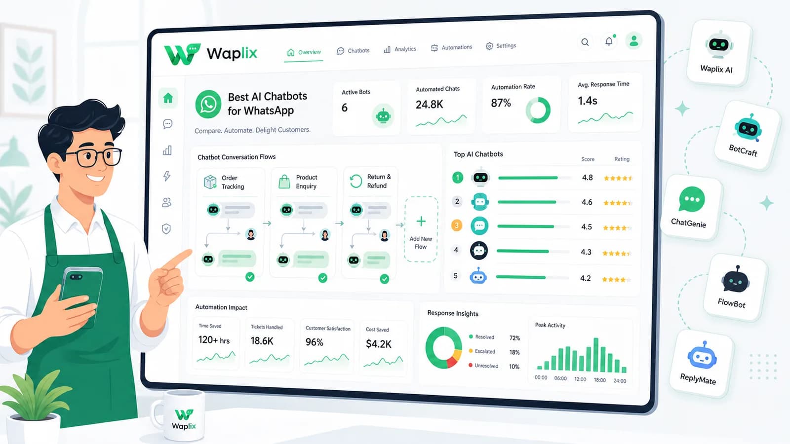Best AI Chatbots for WhatsApp