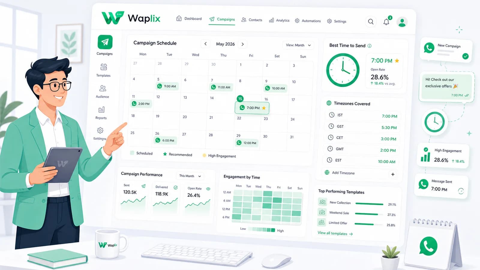 Best Time to Send WhatsApp Campaigns