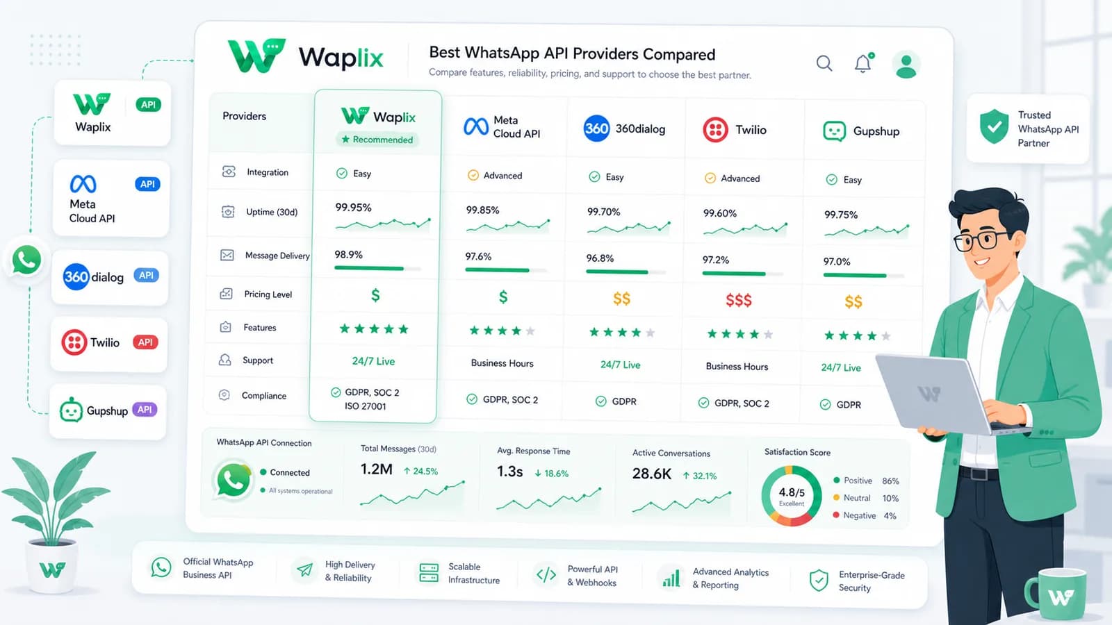 Best WhatsApp API Providers Compared