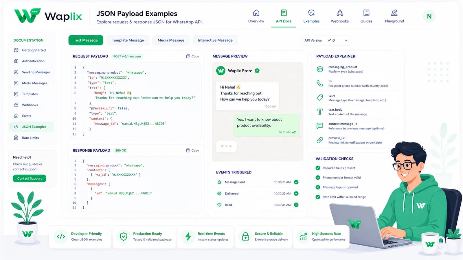 JSON Payload Examples