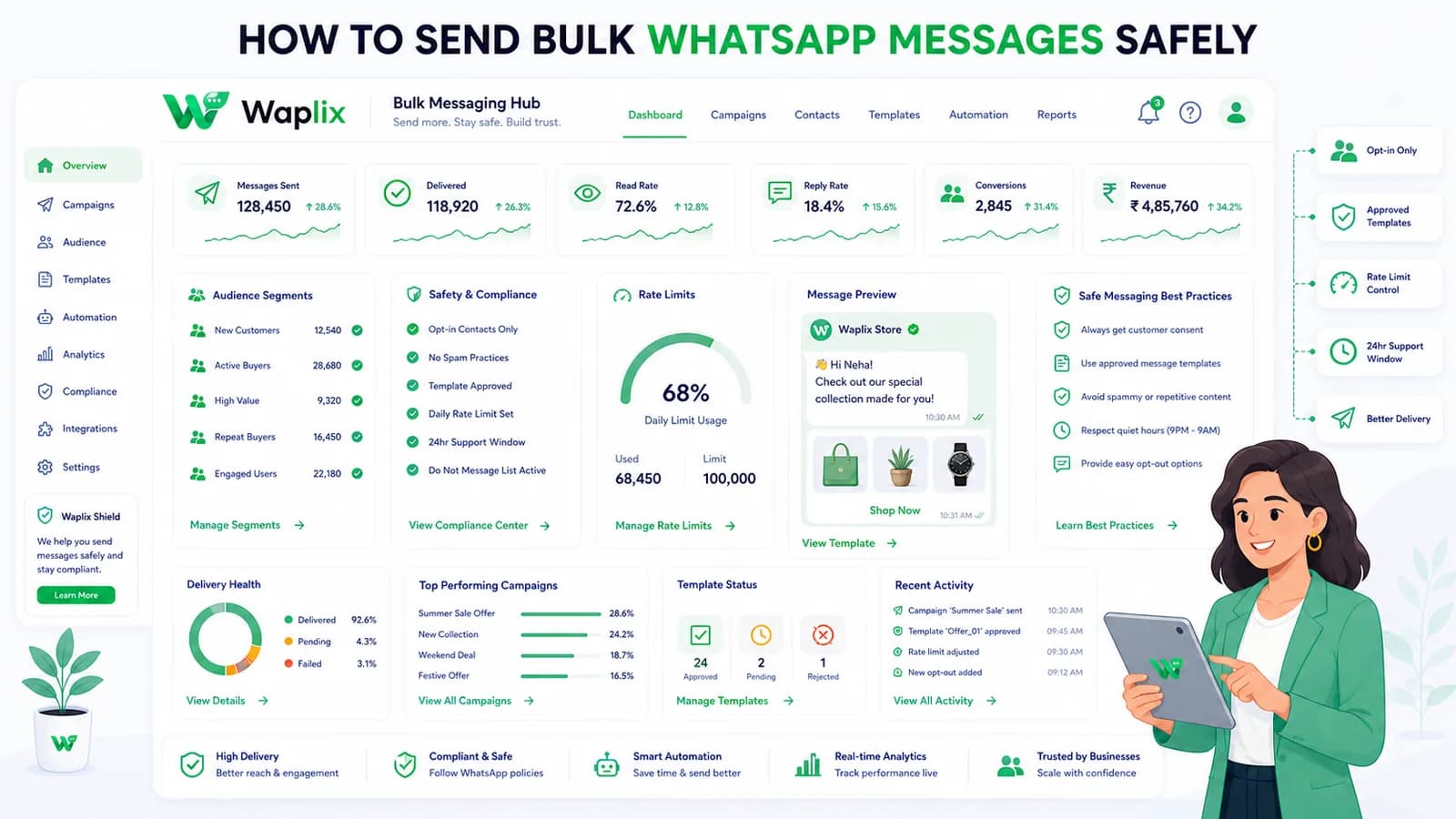 How to Send Bulk WhatsApp Messages Safely